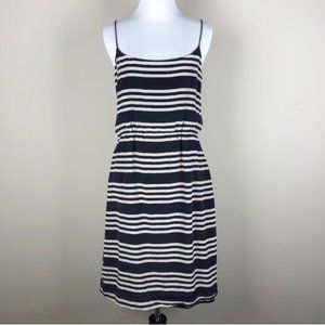 J. Crew Navy Striped Dress